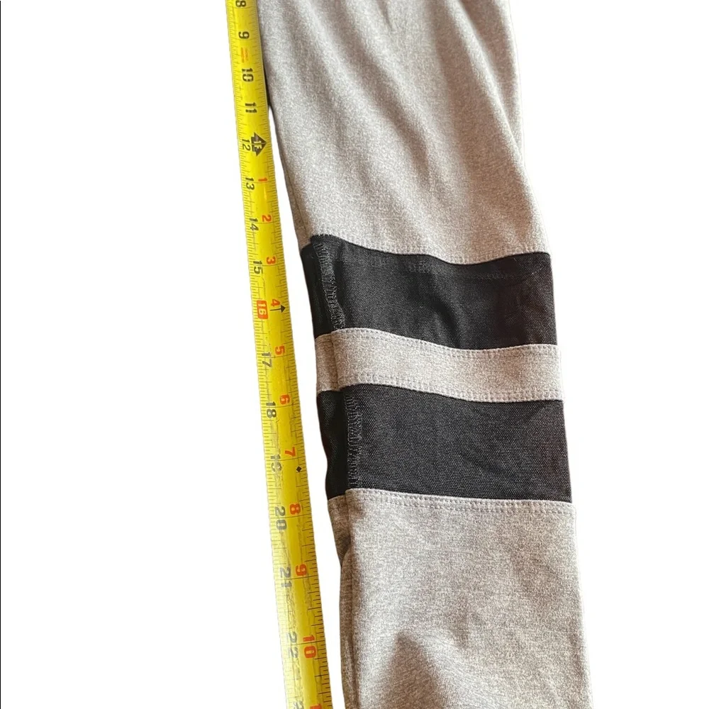 Onzie Gray and Black Mesh Leggings